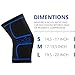 Compression Knee Sleeve - Knee Brace Support for Running, Cycling, Basketball, Workouts - Joint Pain and Arthritis Relief, Injury Recovery for Men & Women - Double-Row Anti-Slip Silicone