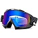 BATFOX Motorcycle ATV Goggles Dirt Bike Motocross Safety ATV Tactical Riding Motorbike Glasses Goggles for Men Women Youth Fit Over Glasses UV400 Protection Shatterproof (blue/white black)