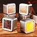 Pangda Empty 4-Ounce Capacity Clear Top Square Silver Metal Tins Great for Gifts,and Treasures (20 Pack)