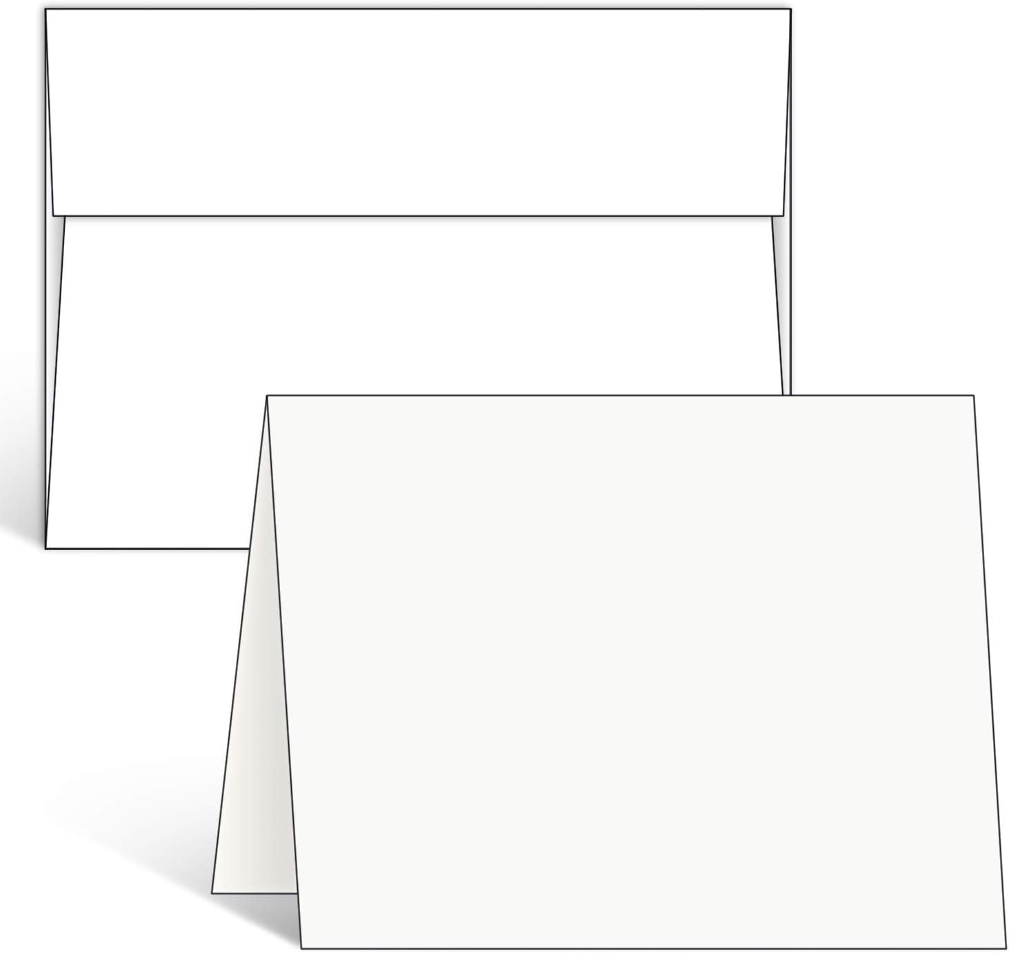 Blank White Cards and Envelopes 100 Pack, Ohuhu 5 x 7