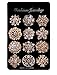L'vow Crystal Floriated Brooches Scarves Buckle Collar Pin Corsage Bouquet Kit Pack of 12