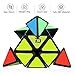 D-FantiX Pyramid Speed Cube 3x3 Triangle Magic Cube Puzzle Black