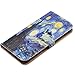 Funny Tardis Doctor Who Starry Night Pattern Slim Wallet Card Flip Stand Leather Pouch Case Cover For iphone 6 PLUS