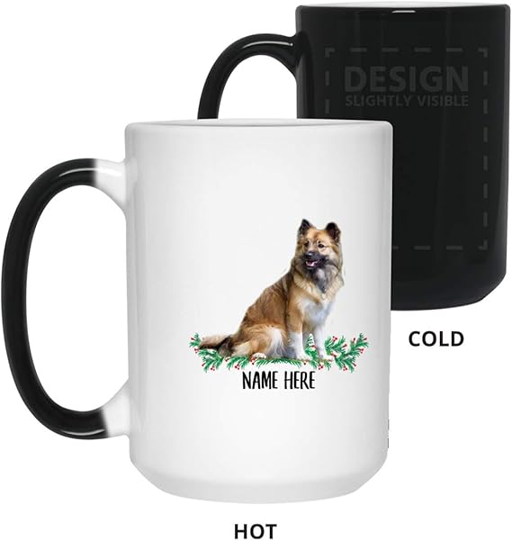 Download Amazon.com: Funny Personalized Gifts Icelandic Sheepdog Tri Color Custom Name Magic Color ...
