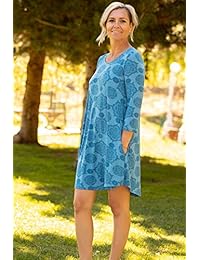 Vestido de túnica esencial de manga 3 4 de Mountain Mamas con bolsillos