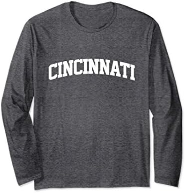 Unisex Cincinnati Arch Sports Gym T-Shirt Large Dark Heather