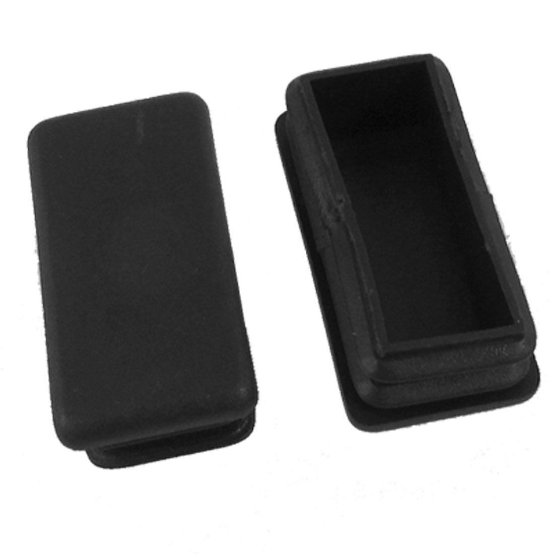 sourcing map Plastic Rectangle Blanking End Caps Tubing Tube Insert 50mm x 20mm 10 Pcs