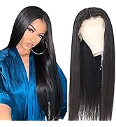 Geeta Hair 13x6 Human Hair Lace Front Wigs Brazilian Transparent Straight Lace Front Human Hair W...