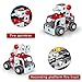 IRON COMMANDER Mini Erector Sets Metal Building Blocks Learning Set - Build Your Own Micro Model Car Kit STEM Toys Kits Erector Sets for Kids 8+ Year Old (Fire Trucks Series)
