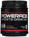 Powerade Sports Drink Mix Fruit Punch Sports Drink Powder Mix 20.1oz Makes 2.5 Gallons (Pack of 3)