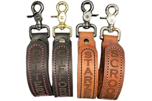Personalized Handmade Firefighter Leather Glove Strap Holder, Custom Gift for Firefighters with Name Engraving Durable Firema