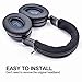 Headband Cover Compatible with HD380PRO HD 380 PRO, Solo2 Solo3, Solo HD, i9 BT, HD4.50BTNC HD 4.40 HD4.40BT HD 4.50 HD4.50BT, H5 MPBH143AD Headphones (Black)