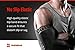 Padded Arm Sleeves, Compression Elbow Protection with Non-Slip Sweat-Resistant Design for OCR, Baseball, Football, Ideal for Men, Women and Youth, Medium, Black/Gray