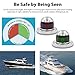 Acelane One Pair LED Navigation Lights Red and Green Lights Marine Sailing Signal Lights Stainless Steel 12V Bow Side Port Starboard for Boating Fishing Yacht, Pontoons, Chandlery Boat