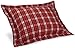 Amazon Brand – Pinzon Lightweight Cotton Flannel Sham - Standard, Bordeaux Plaid