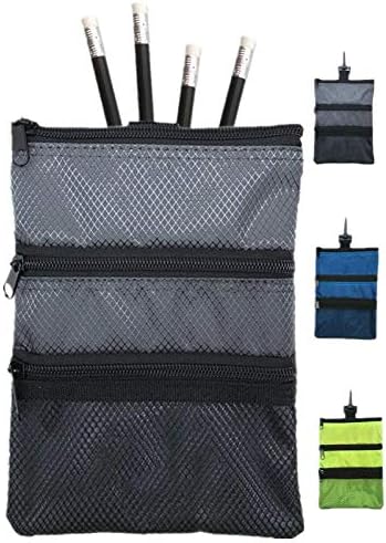 FINGER TEN Golf Pouch Bag for Valuables Tee Color with 4 Free Golf Pencil Pack, Zippered Pocket Gear Clip Hook to Bag FINGER TEN Golf Pouch Bag for Valuables Tee Color with 4 Free Golf Pencil Pack, Zippered Pocket Gear Clip Hook to Bag