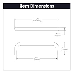 Hickory Hardware 1 Pack Solid Core Kitchen Cabinet