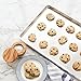Bastwe Baking Sheet Cookie Sheet Set Of 2, Pure Stainless Steel 16 Inch Baking Pan, Professional Bakeware Oven Tray, Healthy, Non-Toxic, Mirror Finish, Rustproof, Easy Clean, Dishwasher Safe