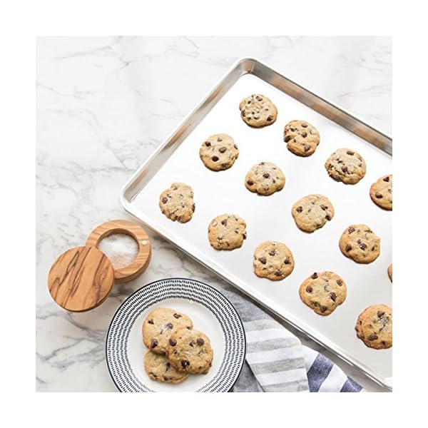 Cookie Sheet Baking Sheet, Bastwe Stainless Steel Bakeware Oven Tray, 16 inch Commercial Grade Professional Bakeware… - Image 7