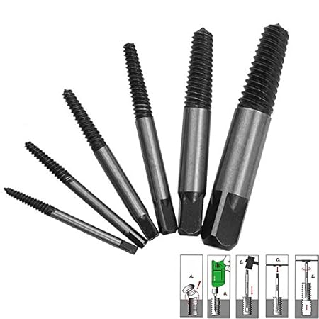 Generic Easy Out Remover Damaged Broken Screws Extractor Drill Bits