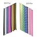 Wartoon 1900 Sheets 3 Styles 49 Colors Origami Stars Paper Double Sided and Luminous and Glitter Paper Set