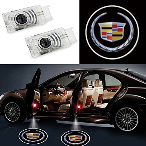 Auto Sport Car Door Logo Shadow Projector LED welcome Light (cadillac)