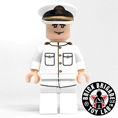 Brick Brigade Custom LEGO Military Soldier Minifigure Model Soldiers US Navy Officer and a Gentlemen (Does not include love interest)