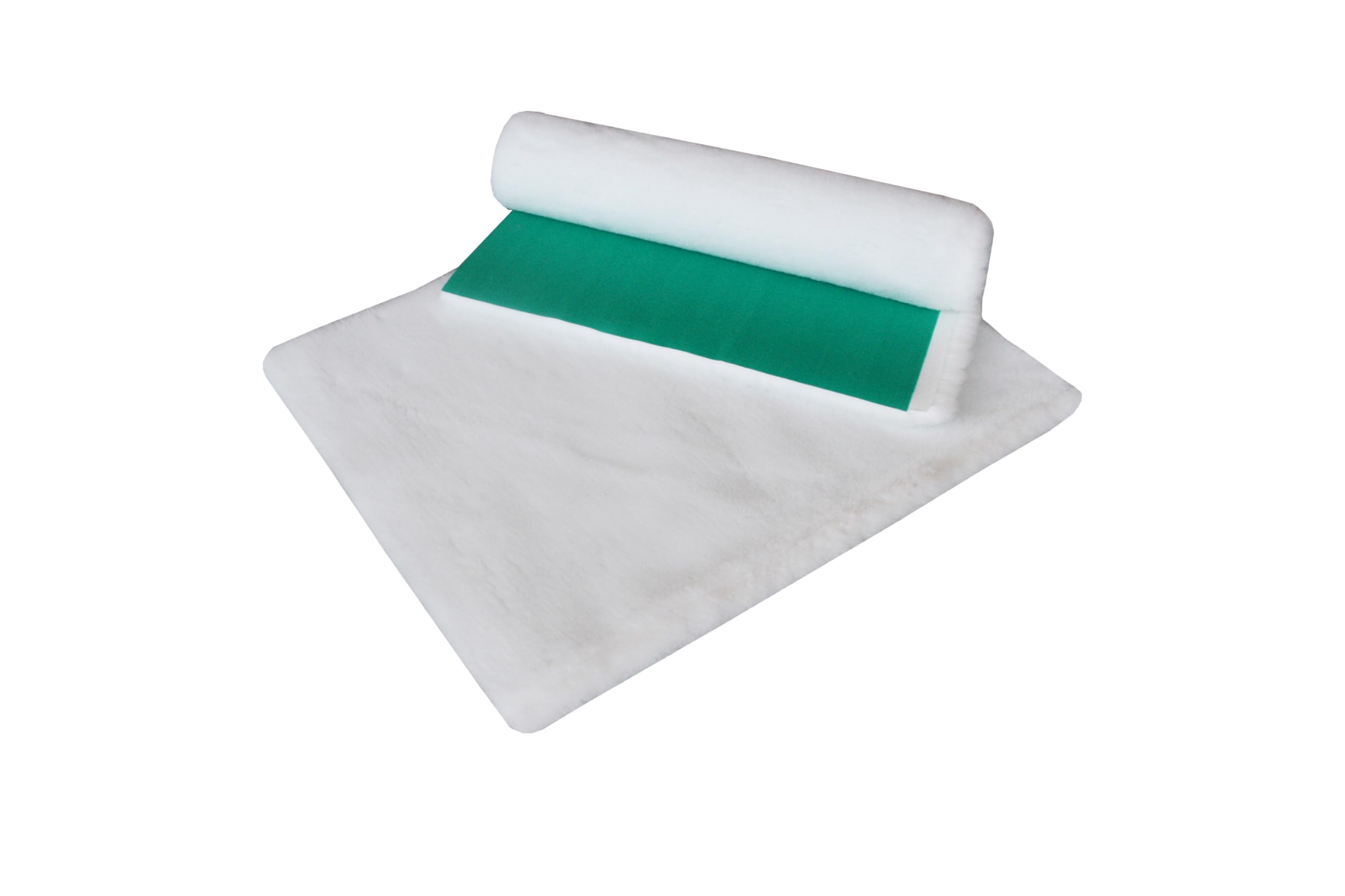 Vet Fleece Bedding | Vet Bed Original Greenback | Puppys and Dogs | Dog Bedding Ideal Whelping | 24" x 18" (0.60m x 0.45m) - White | Durable | Quick Drying | Washable | Whelping Mat | Dog Bed