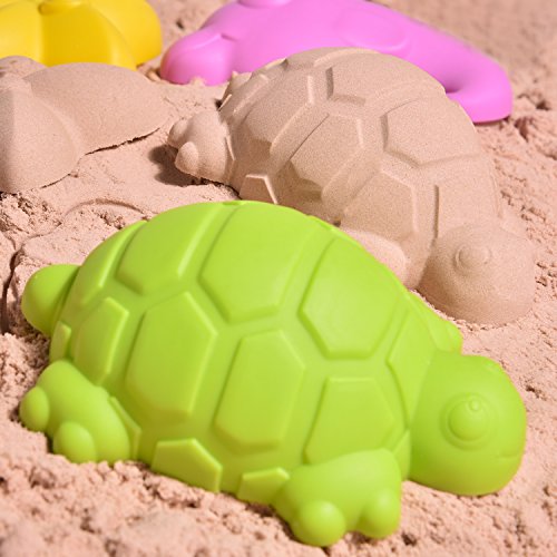 image for FUN LITTLE TOYS Beach Sand Toy with Chair Box Colorful Play Set for Su