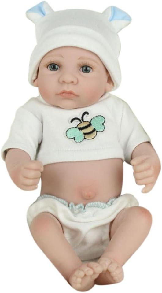 Lovely Silicone Reborn Baby Dolls Lifelike Simulation Doll Toy Infant Gift