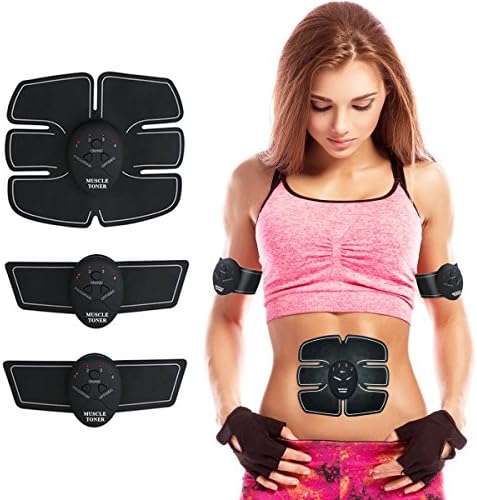 MUSCLE TONER ABS STIMULATOR Portable Muscle Trainer with Rhythm &amp; Soft impulse - 6 Modes &amp; 10 levels with Simple Operation - Ultimate abs stimulator for Men Women