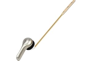 Lydia's Deal Toilet Handle Replacement Kit, Front Mount Flush Lever, Universal Tank Trip Lever, Easy Installation, Brushed Nickel, Compatible with American Standard and Mansfield