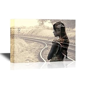 Double Exposure of The Railways and The Back...