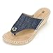 White Mountain Women's Bandana Thong Wedge Sandal