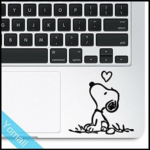 FocEnterprises SNOOPY DOG FALLING IN LOVE TRACKPAD / KEYPAD / PALM REST VINYL DECAL STICKER FOR MACBOOK NOTEBOOK LAPTOP