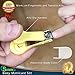 SAMRO Baby Nail Clippers Set Safety Versatile Unisex Grooming Nursery & Healthcare Kit Manicure for Babies,Infants,Toddlers Shower Gift (Yellow)