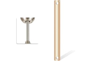 Nianzcy 36 inch Ceiling Fan Downrod with Extension Cord, 3-foot Gold Ceiling Fan Extension Rod, 1-inch OD, ceiling fan downrods for Various Fans (Gold, Not Threaded)