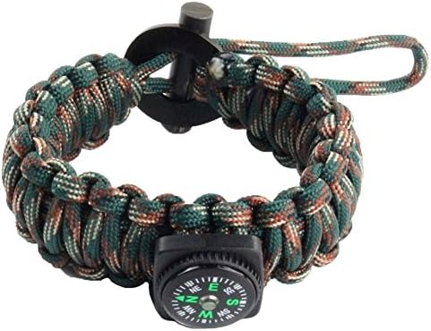 Kadyn durable multi-purpose paracord compass survival bracelet