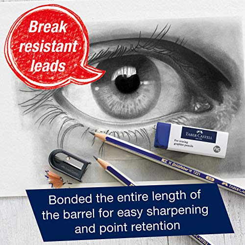 FaberCastell Graphite Sketch Pencil Set 6 Graphite Pencils (2H, HB