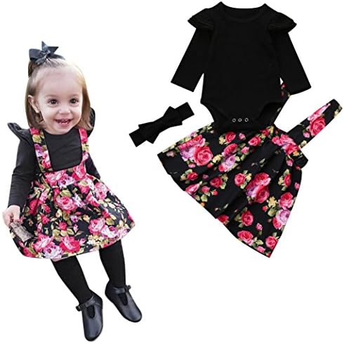 TRENDINAO Baby Girls Red Lace Princess Headband Dresses For Christmas/New Year