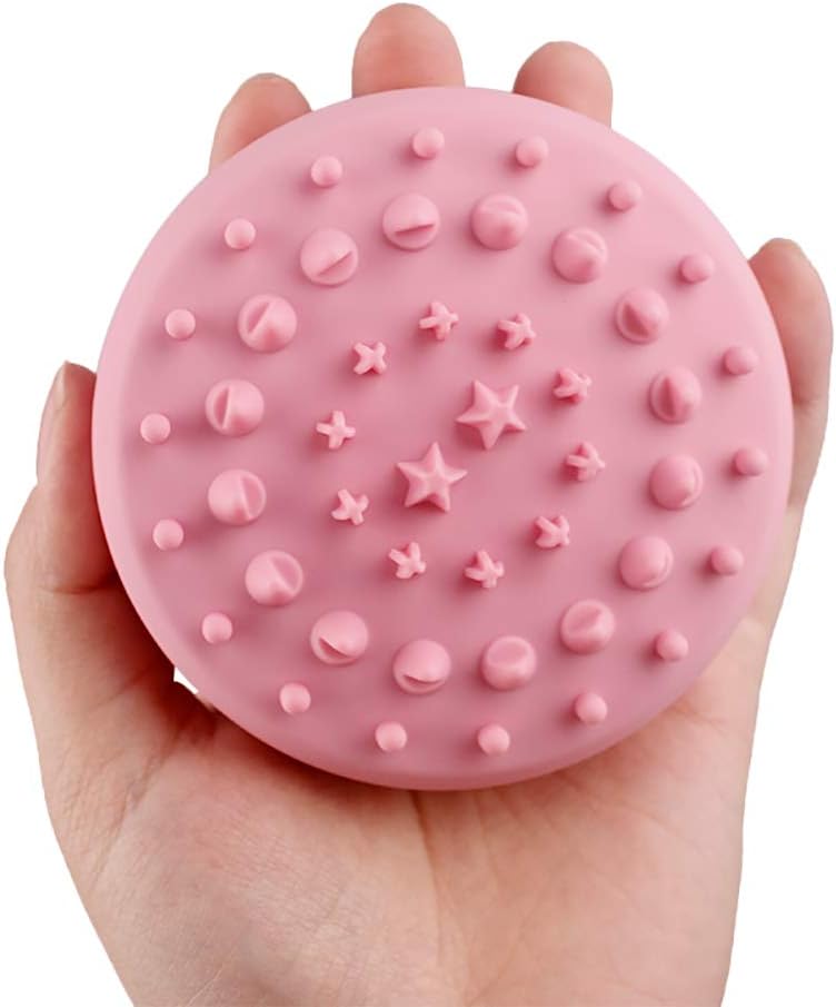 Hair Scalp Massager Handheld Scalp Massaging Soft Silicone Shampoo Brush Hair Comb for Scalp Care Hair Cleaning and Massager: Health & Personal Care