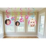 Barbie 'All Doll'd Up' Swirl Decorations (12pc)