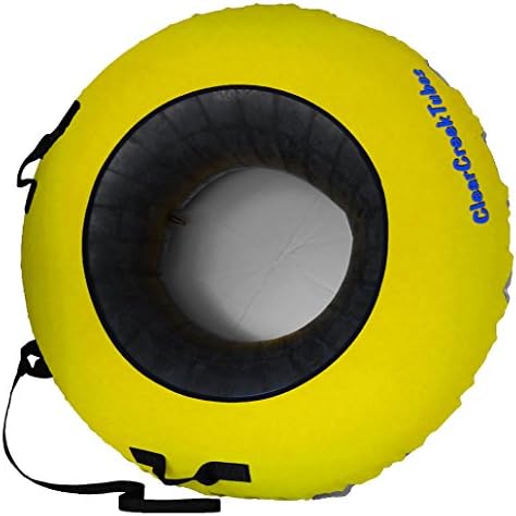 ClearCreekTubes SUPER SLICK NO WAX NEEDED! 44" Huge Non-Towable Snow Tube with Gray Bottom