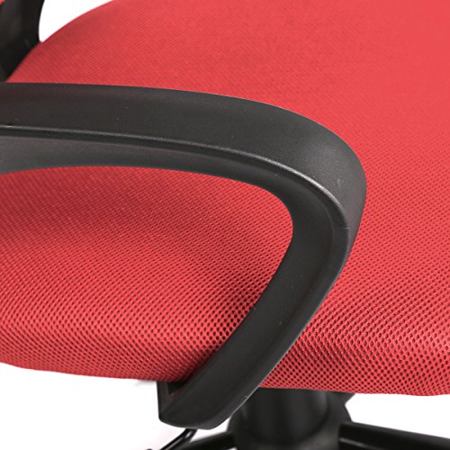 Sets of 2 Ergonomic Mesh Computer Office Desk Task Chair w/Metal Base H12 Red