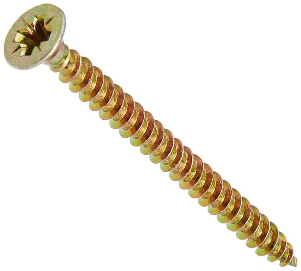 TIMCO Classic Multi-Purpose Screws - PZ - Double Countersunk - 4.0 x 50 - Gold - Box of 200 — image 1