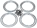 HPI Baja 5b SS * SILVER FRONT & REAR INNER & OUTER WHEEL BEADLOCKS & SCREWS *