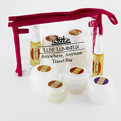 Beauty Travel Kit with Facial Oil and Creams Plus Elegant Pashmina Shawl