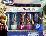 Disney Frozen 5 PC Jumbo Chalk Set Adjustable Draw and Play