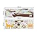 ElecMotive Forest Animal Giraffe Monkey Owls Hedgehog Rabbit Tree Nursery Wall Stickers Wall Murals DIY Posters Vinyl Removable Art Wall Decals for Kids Girls Room Decoration (Zoo)
