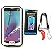 VEGO Note 5 Waterproof Case, IP68 Fully Sealed Waterproof, Snowproof and Dustproof, Rugged Shockproof Protective Phone Case Cover with Kickstand for Samsung Galaxy Note 5 (Black)